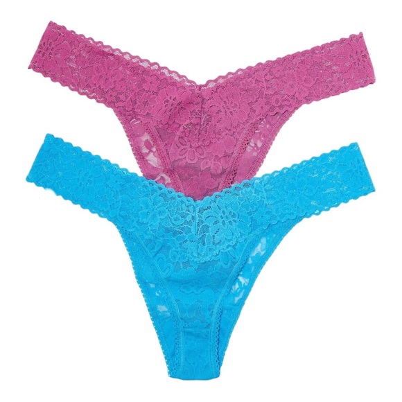 Hanky Panky Daily Lace Plus Original Rise Thong 2 Pack